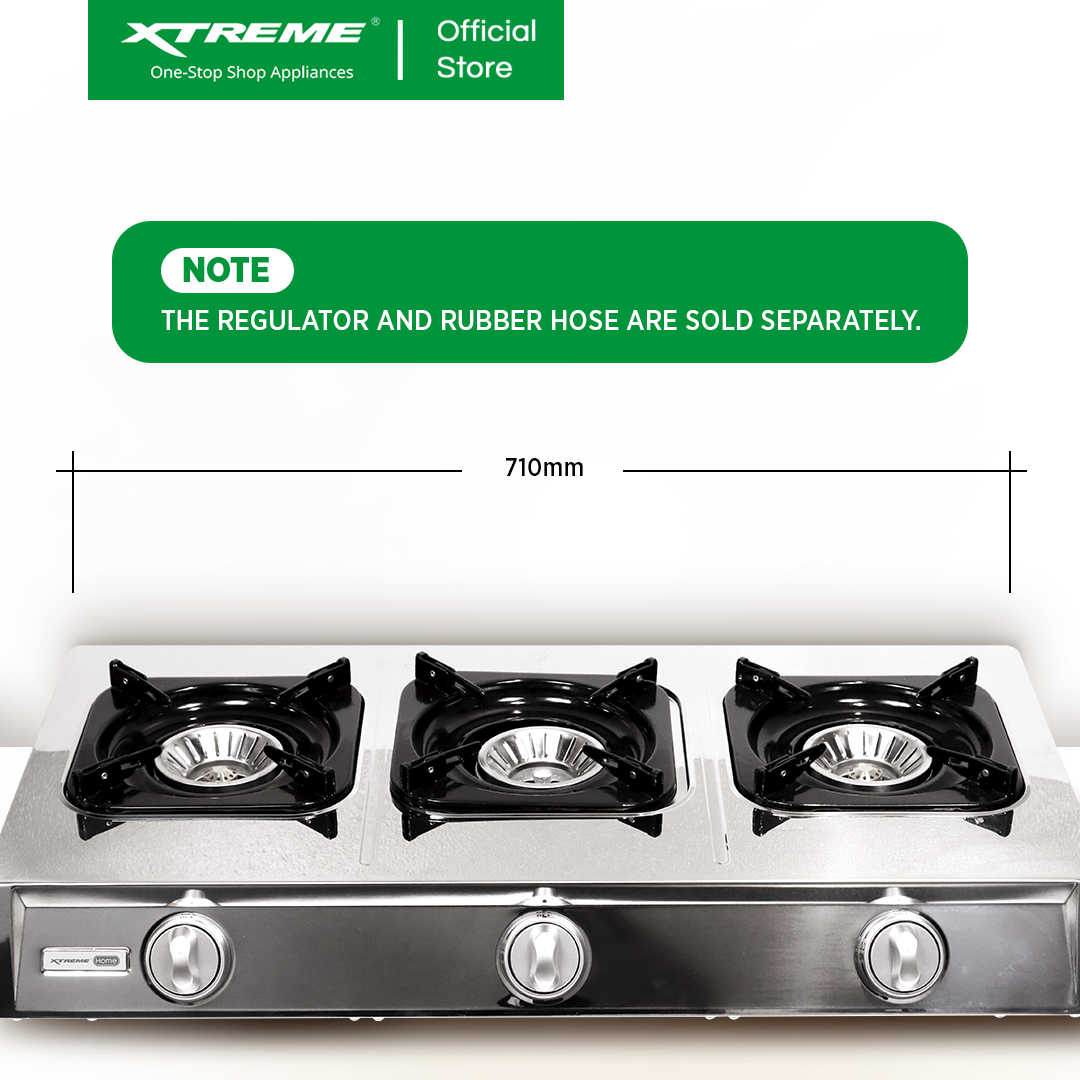 XTREME HOME 3 Burner Gas Stove (XGS-3BECO)