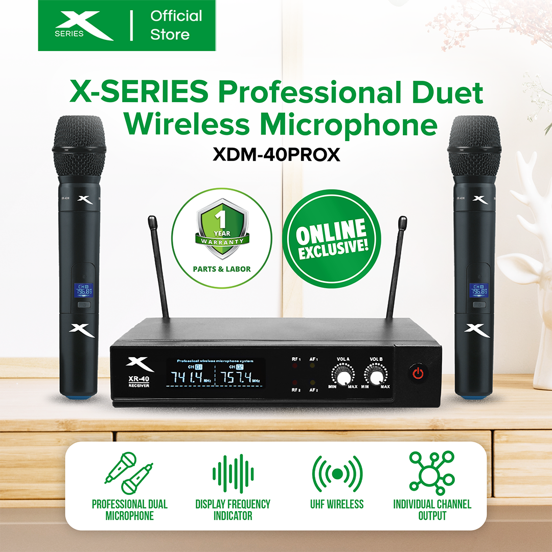 X-SERIES Professional Wireless Dual Microphone with Receiving Fixed Frequency | XDM-40PROX