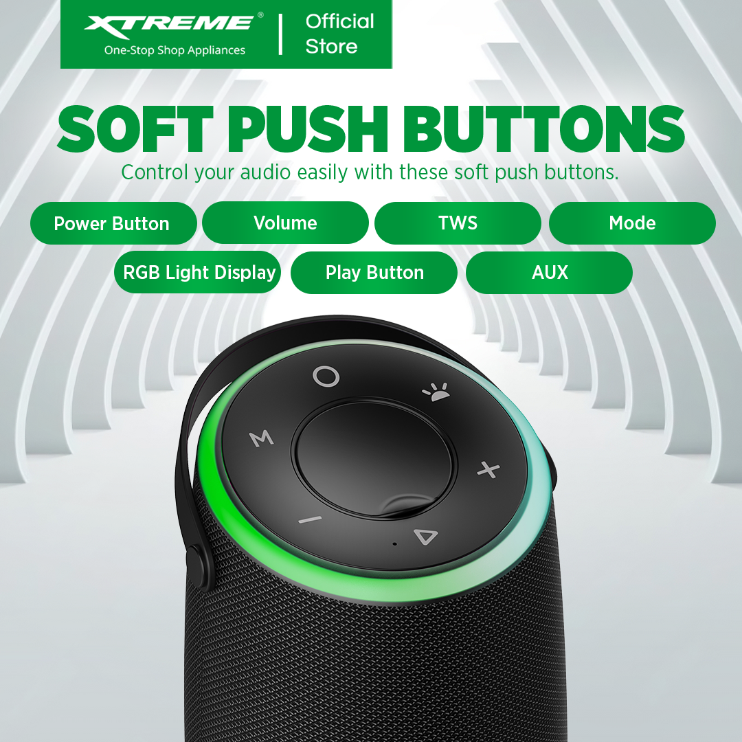 XTREME X-BULLET – IPX5 Splash Proof, Portable Wireless Bluetooth TWS Speaker (X-BULLET)