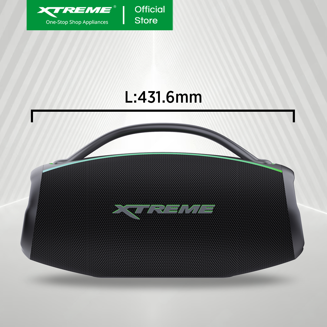 XTREME X-BOOM2 IPX6 Water Resistant PORTABLE TWS SPEAKER WITH EQ Bass Boost and SUB-WOOFER (X-BOOM2)