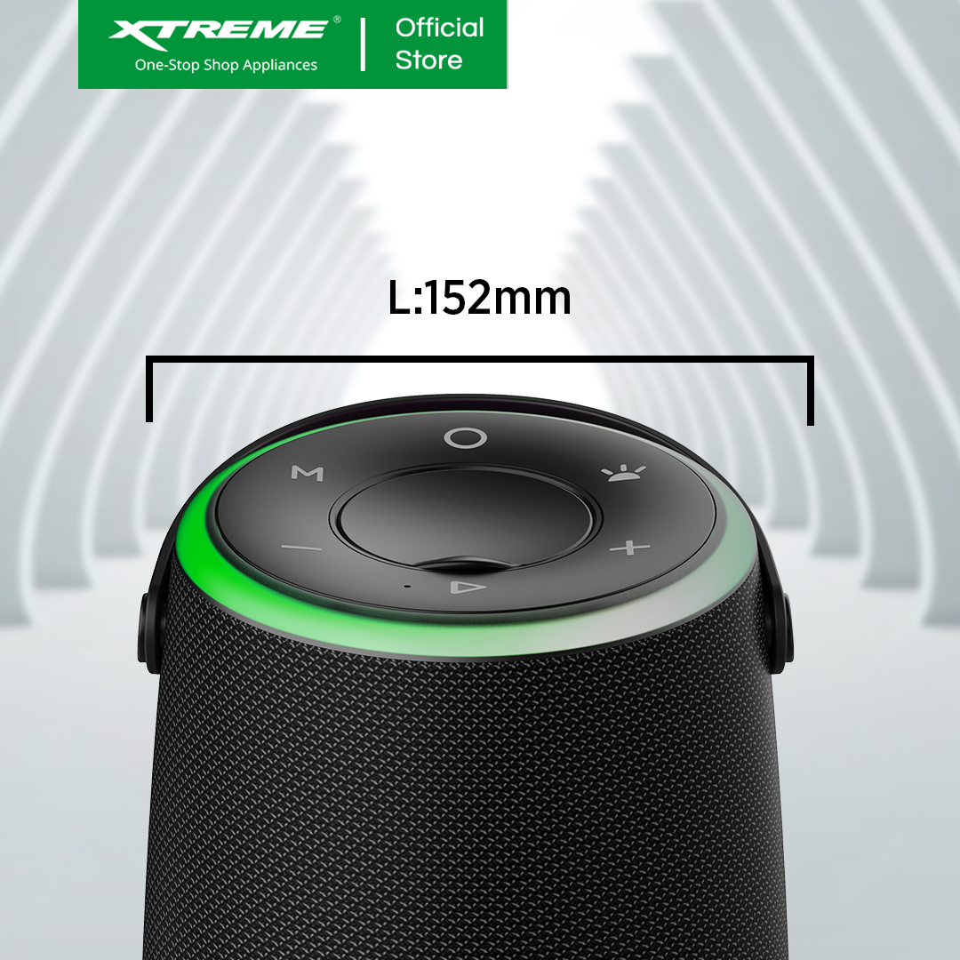 XTREME X-BULLET – IPX5 Splash Proof, Portable Wireless Bluetooth TWS Speaker (X-BULLET)