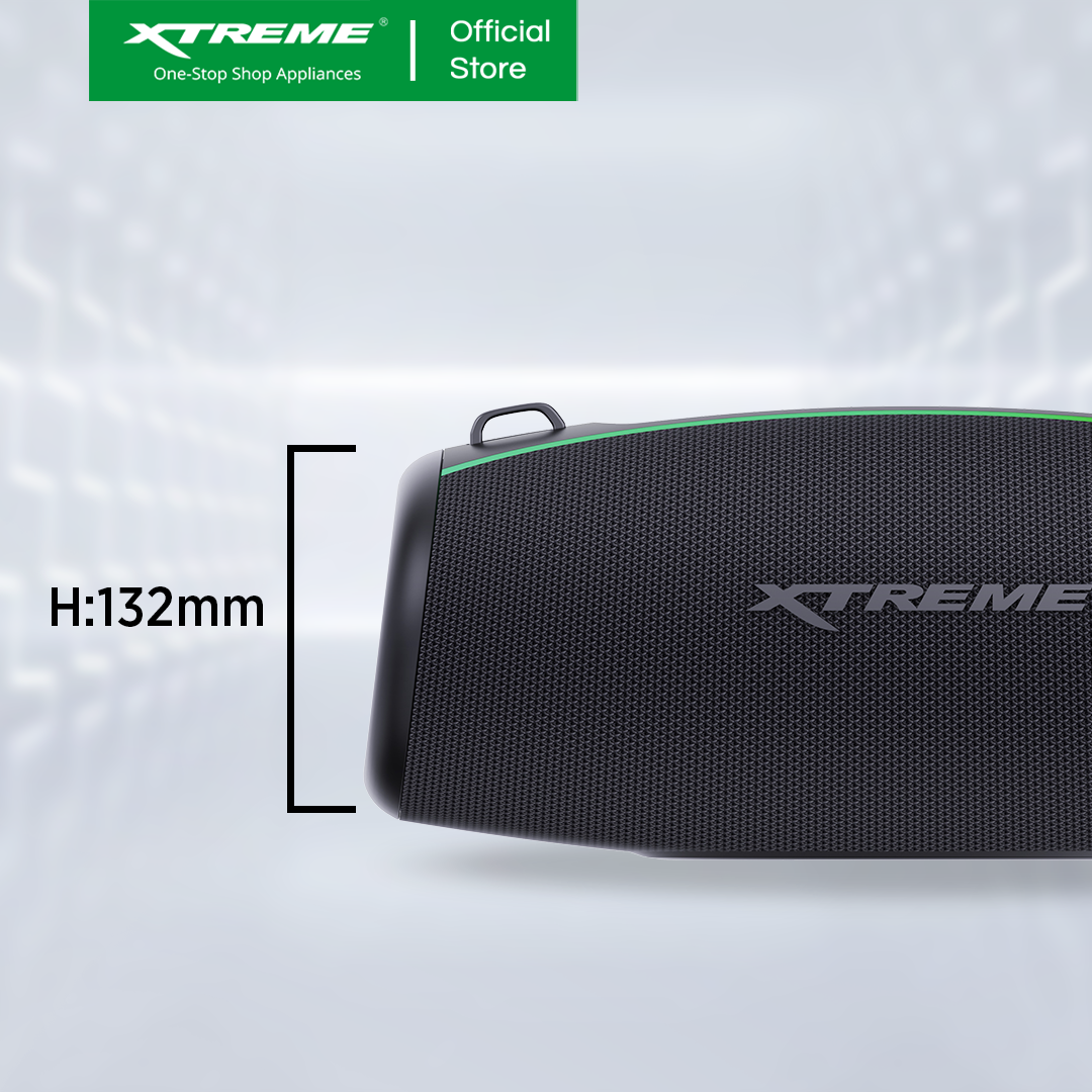 XTREME X-BOOM IPX6 WATER RESISTANT On-the-Go WIRELESS BLUETOOTH PORTABLE TWS Speaker 120W PEAK POWER OUTPUT (X-BOOM)