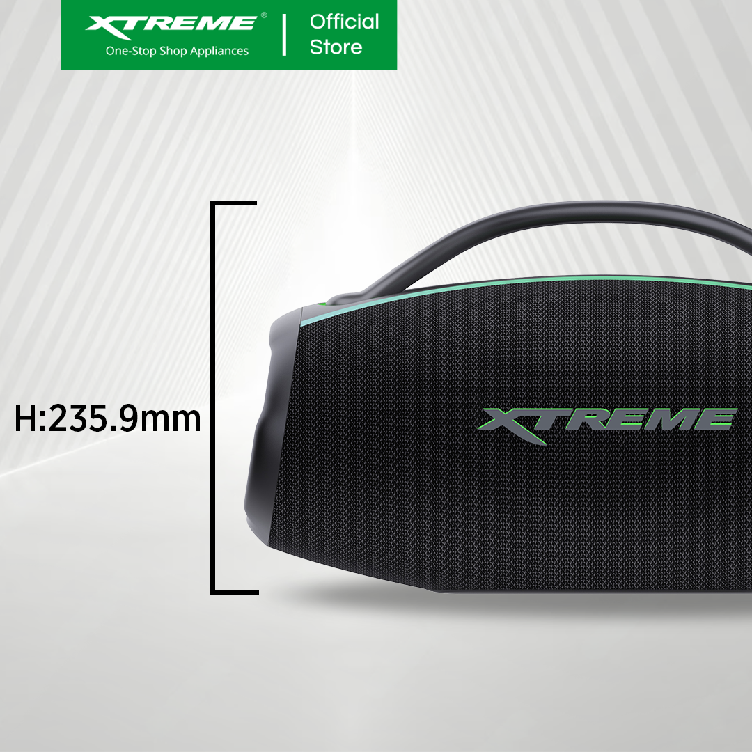 XTREME X-BOOM2 IPX6 Water Resistant PORTABLE TWS SPEAKER WITH EQ Bass Boost and SUB-WOOFER (X-BOOM2)
