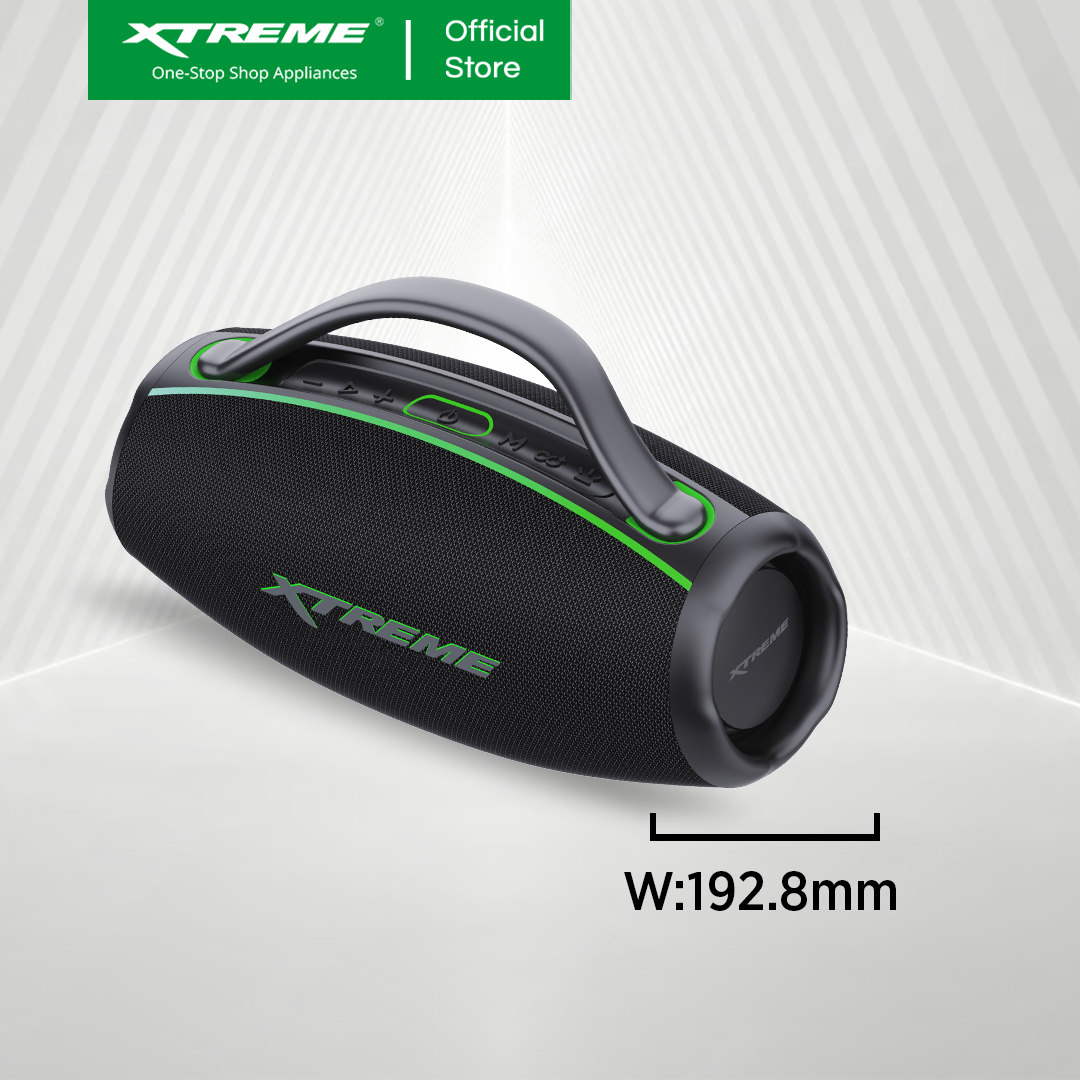 XTREME X-BOOM2 IPX6 Water Resistant PORTABLE TWS SPEAKER WITH EQ Bass Boost and SUB-WOOFER (X-BOOM2)