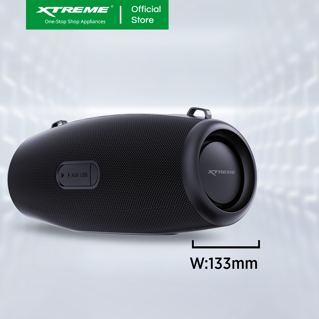 XTREME X-BOOM IPX6 WATER RESISTANT On-the-Go WIRELESS BLUETOOTH PORTABLE TWS Speaker 120W PEAK POWER OUTPUT (X-BOOM)
