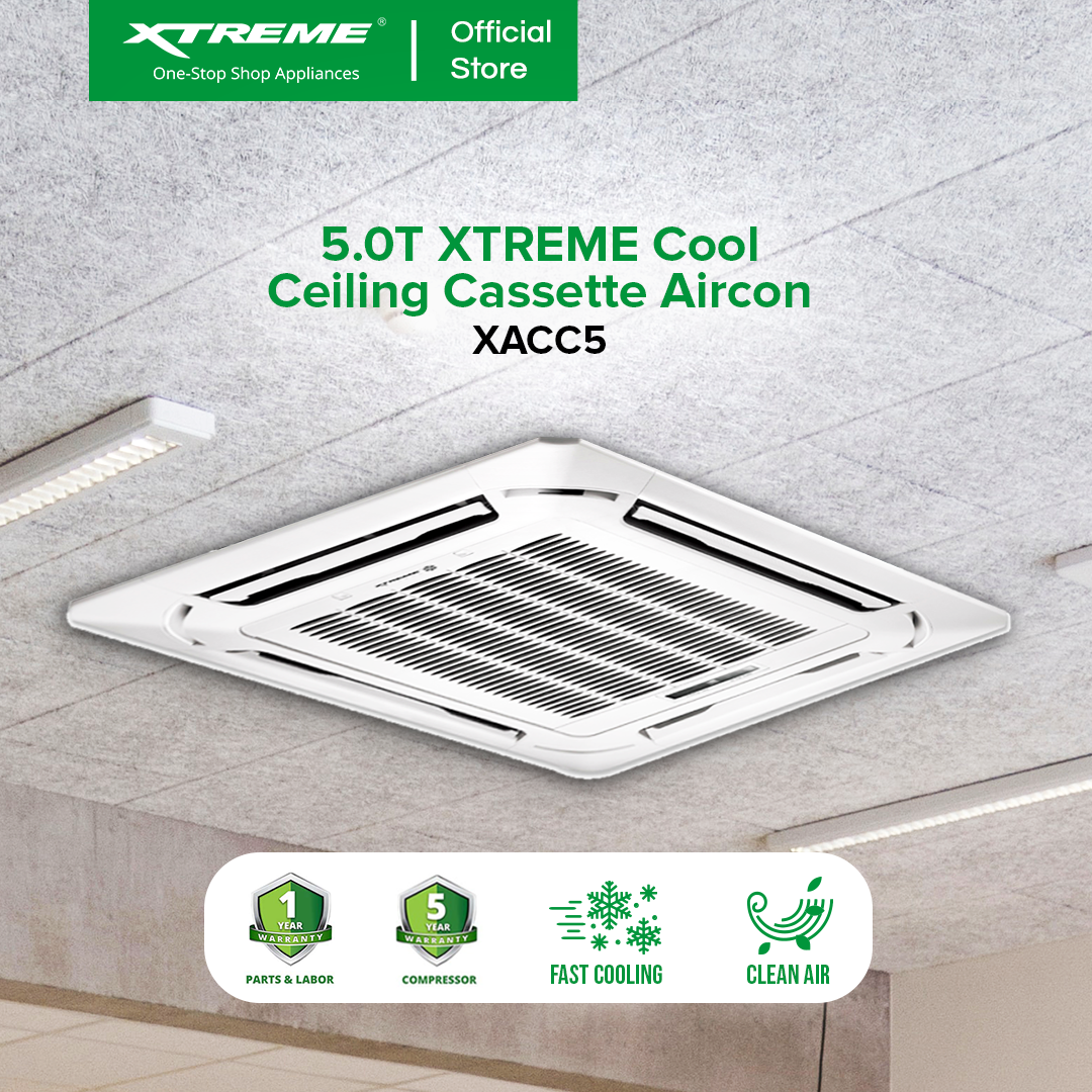 XTREME COOL 5.0T Energy Efficient Ceiling Cassette Aircon (XACC5)