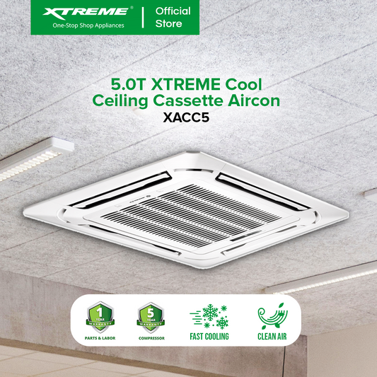 XTREME COOL 5.0T Energy Efficient Ceiling Cassette Aircon (XACC5)