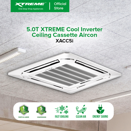 XTREME COOL 5.0T Inverter Ceiling Cassette Aircon (XACC5i)