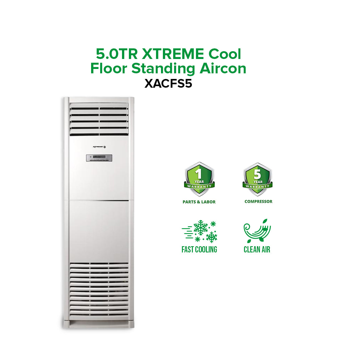 XTREME COOL 5.0T Inverter-Grade Floor Standing Aircon (XACFS5)