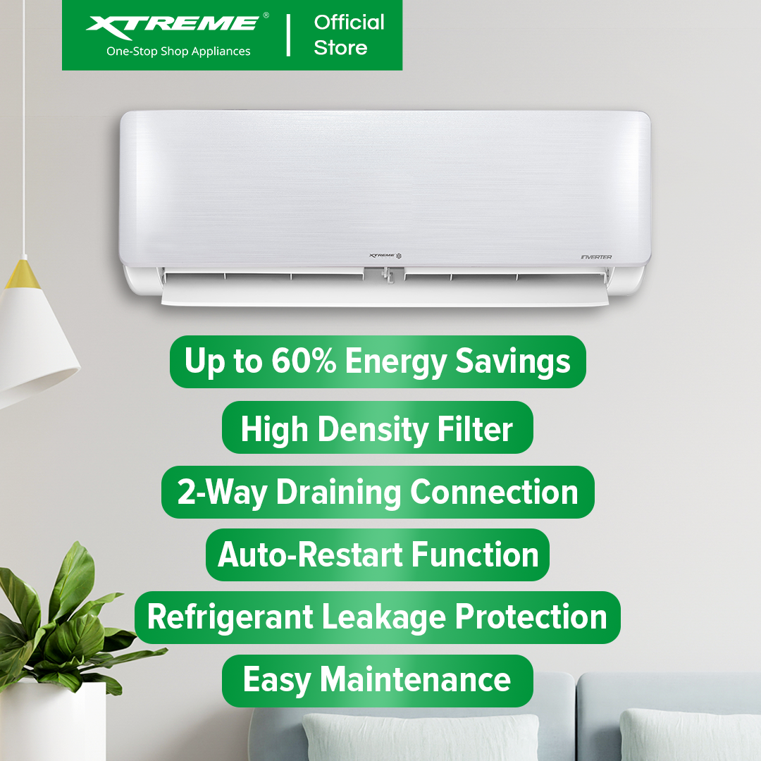 XTREME COOL 1.0HP Inverter Split Type Aircon (XACST10i) – XTREME Appliances
