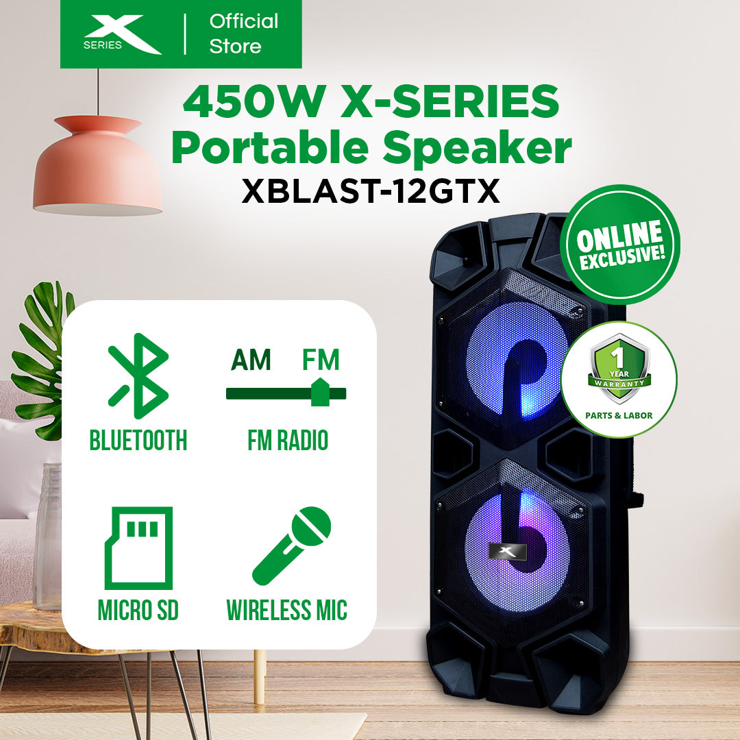 450W X-Series Portable Speaker (XBLAST-12GTX)