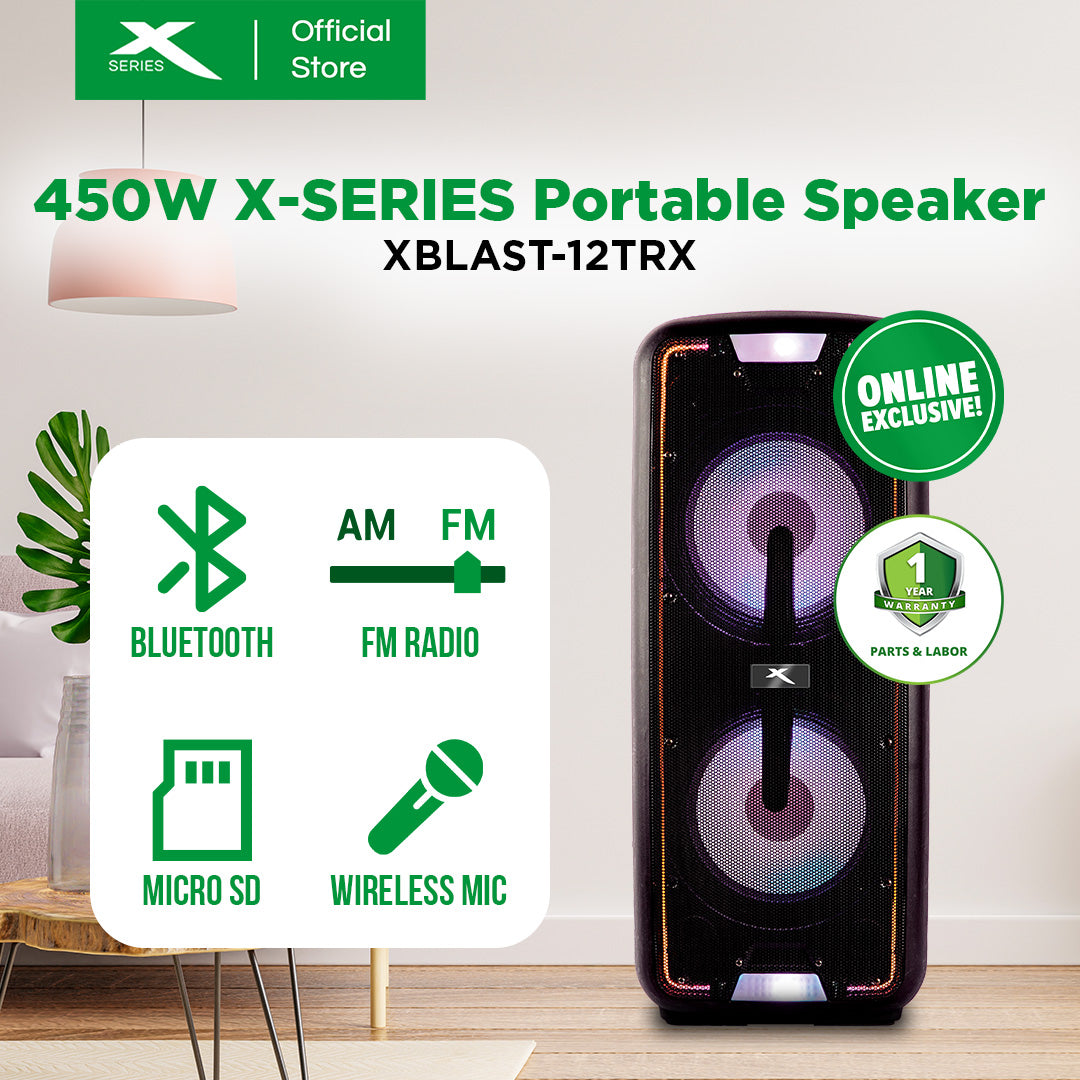 450W X-Series Portable Speaker (XBLAST-12TRX)