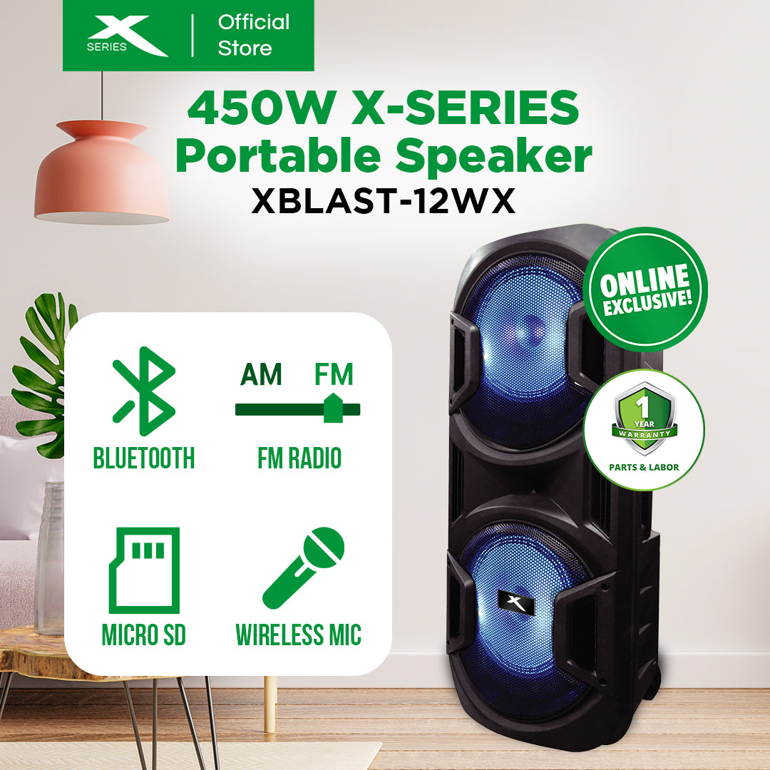 450W X-Series XBlast Portable Speaker (XBLAST-12WX)