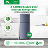 X-SERIES 7 CUFT. Double Door Inverter Refrigerator No Frost R600a (Silver) | XCOOL-DD256NF07IX