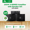 X-SERIES 250W Amplifier w Speaker Set Bluetooth FM Radio USB SD Card w Remote & Wired Mic |XCS-650X