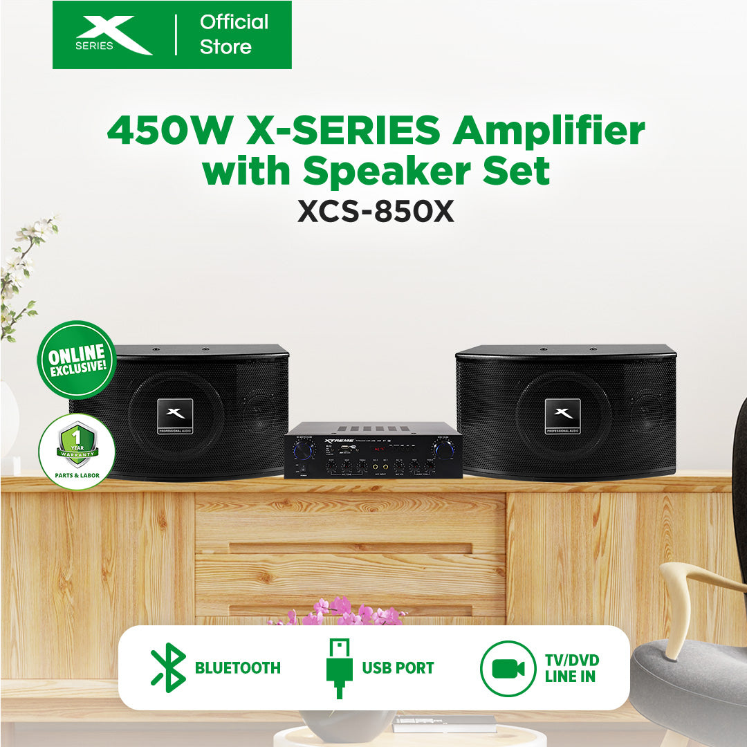 450W X-Series Amplifier & Speaker Set (XCS-850X)