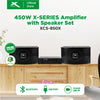 X-SERIES 450W Amplifier & Speaker Set Bluetooth FM Radio USB SD Card w Remote & Wired Mic | XCS-850X