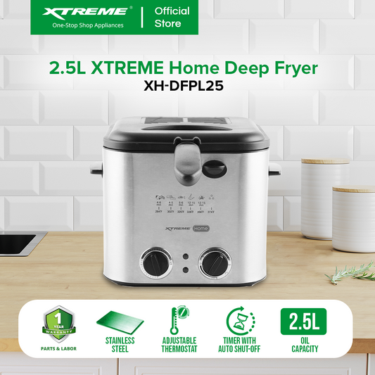 XTREEM HOME 2.5L Deep Fryer (XH-DFPL25)