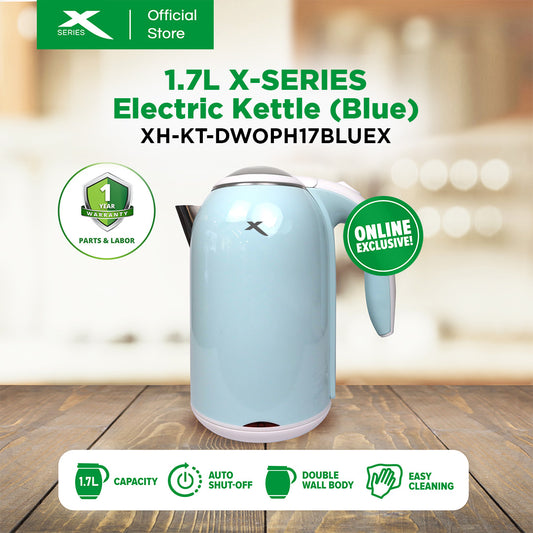 X-SERIES 1.7L Electric Kettle Cordless with Automatic Power-off (Blue) | XH-KT-DWOPH17BLUEX