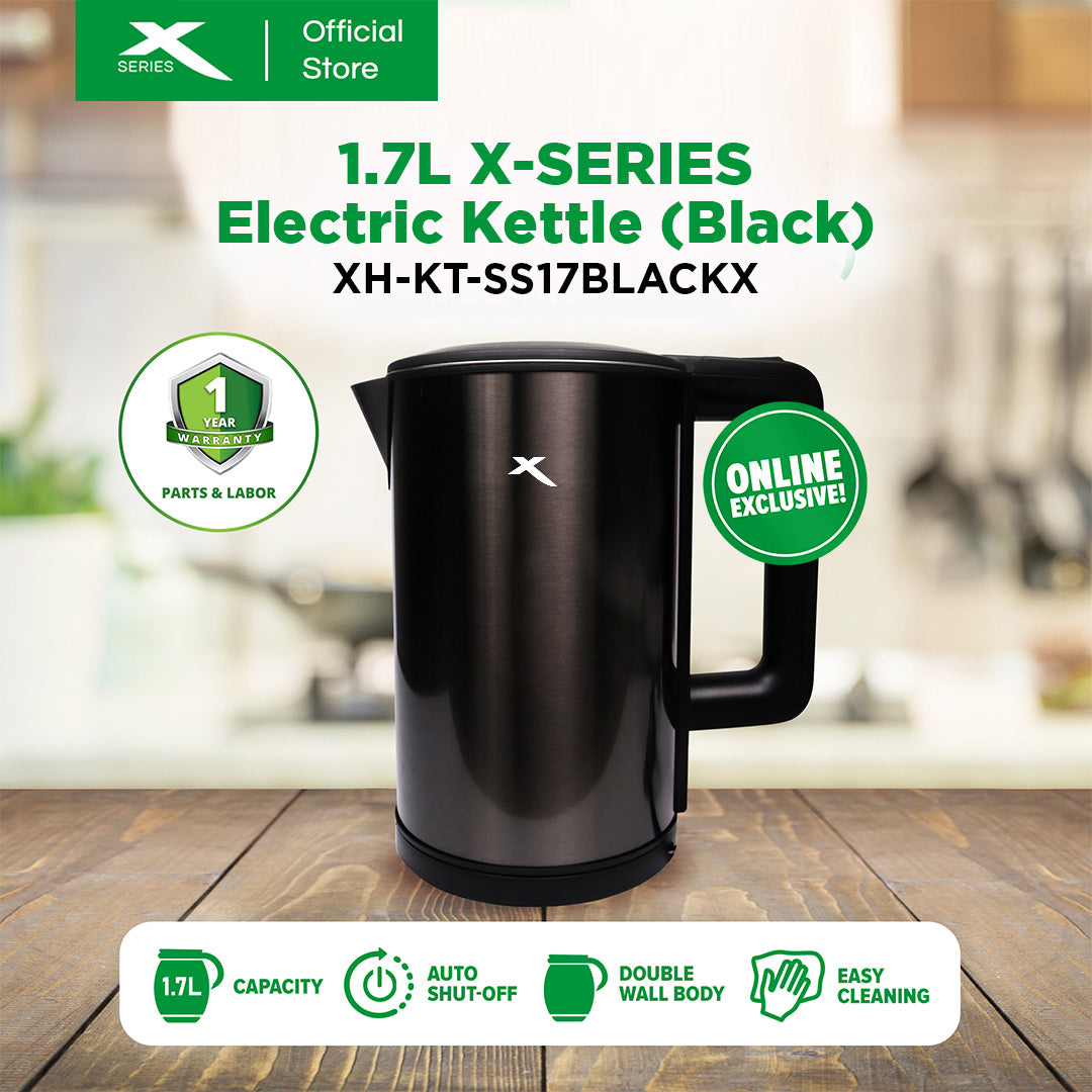 XSERIES 1.7L Stainless Steel Electric Kettle with Automatic Poweroff XTREME Appliances