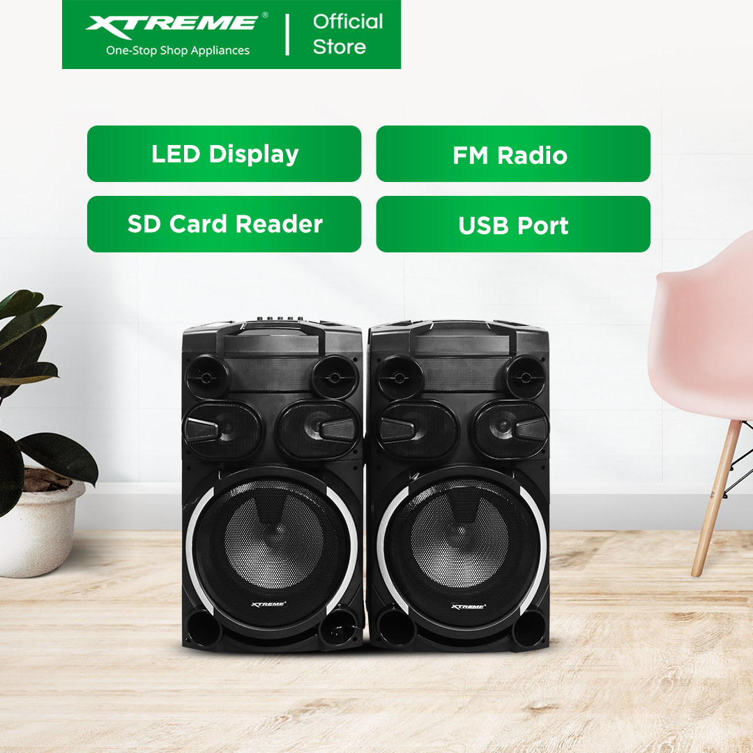 XTREME 450Wx2 Amplified Speaker Bluetooth FM USB and TF with Mic Input | XJAM-10