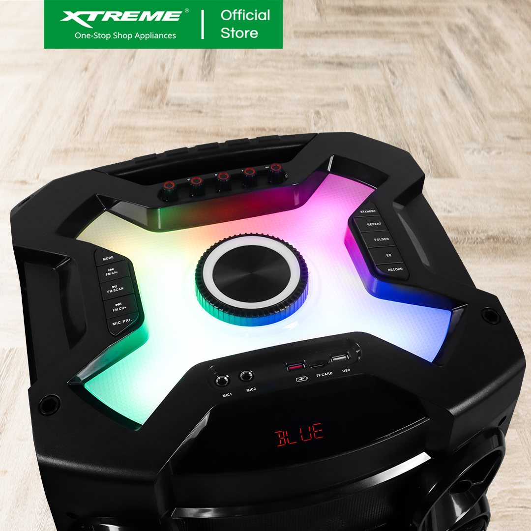 XTREME 550Wx2 Amplified Speaker Bluetooth FM USB and TF with Mic Input | XJAM-12