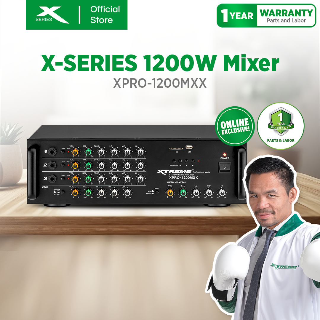 XTREME 1200Wx2 Professional Amplified Mixer (XPRO-1200MX)