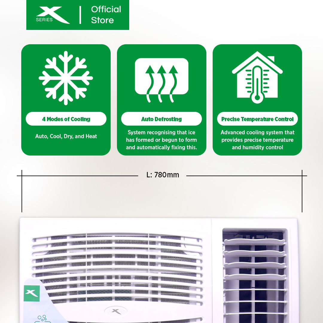 2.0HP (Inverter) XTREME COOL Window type aircon (XACWT20i)