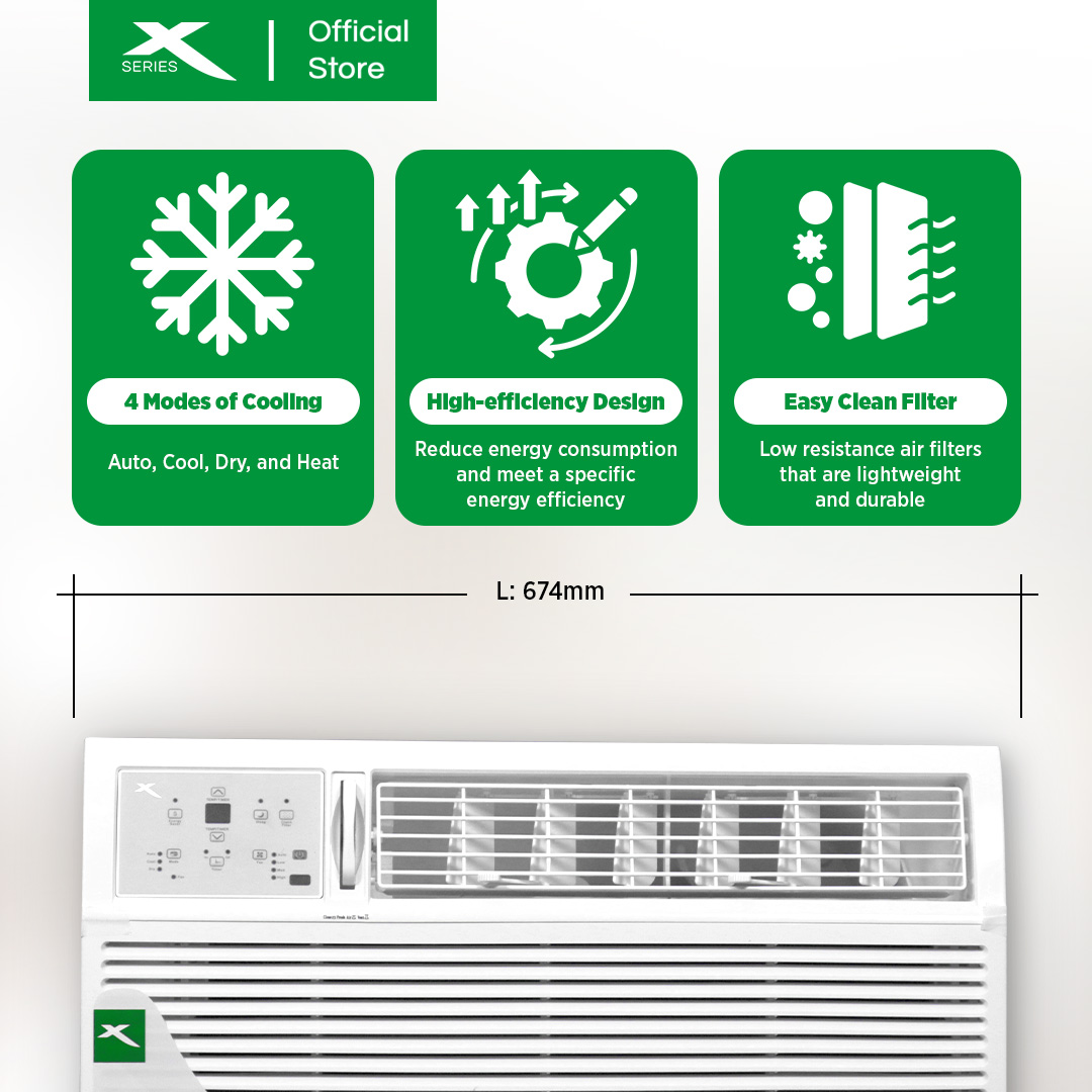 2.5HP XTREME COOL Window type aircon with remote (XACWT25R)