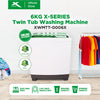 6KG X-Series Twin Tub Washing Machine | XWMTT-0006