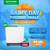 X-SERIES Twin Tub Washing Machine GET FREE X-SERIES Dry Iron [XWMTT0008XBNDXHIRONDRYBLUEX]