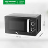 20L X-SERIES Manual Control Microwave Oven (Black) | XH-MO20MBLACKX