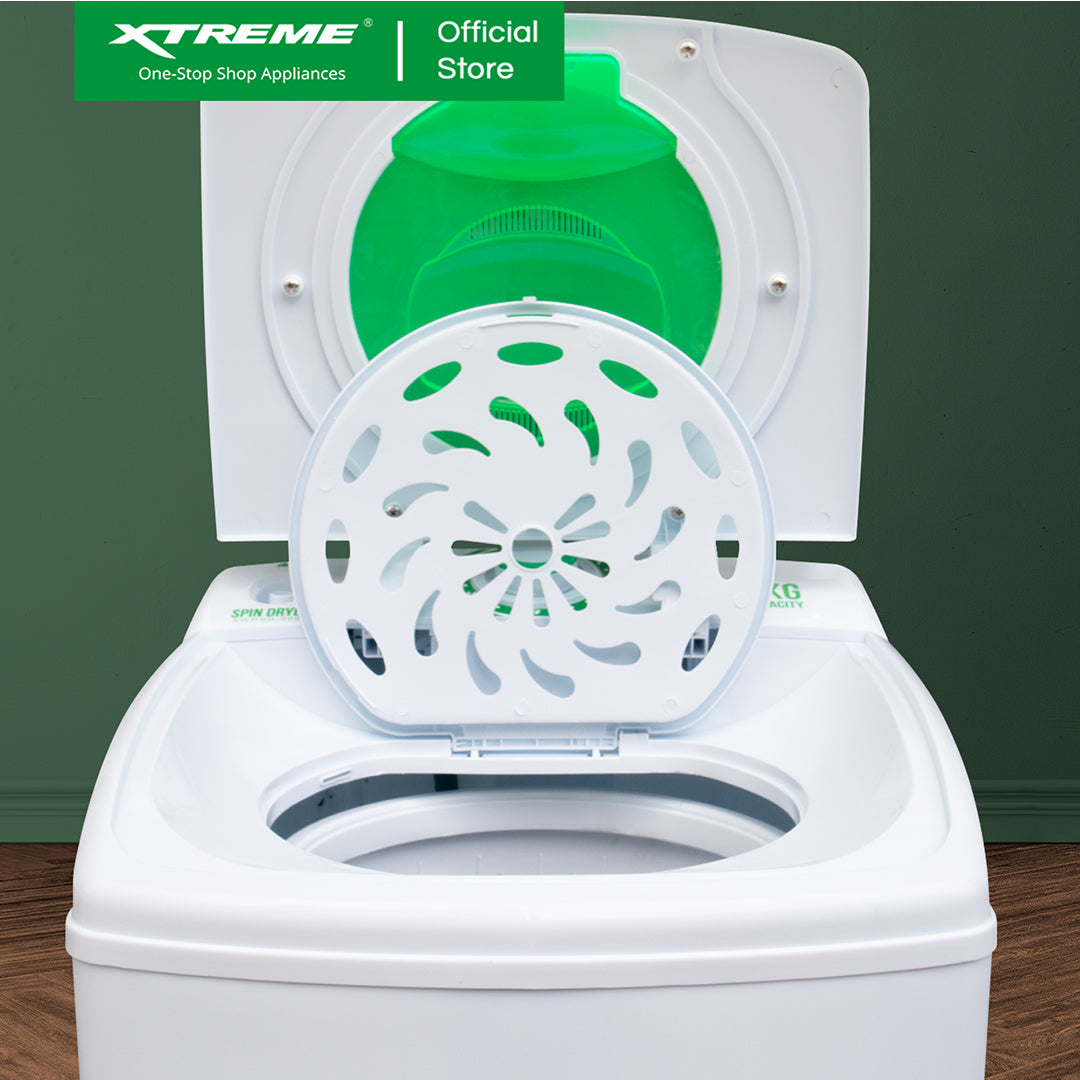 X-SERIES 8KG Single Tub Spin Dryer Machine Spin Capacity (Green Cover) | XWMSD-0008X