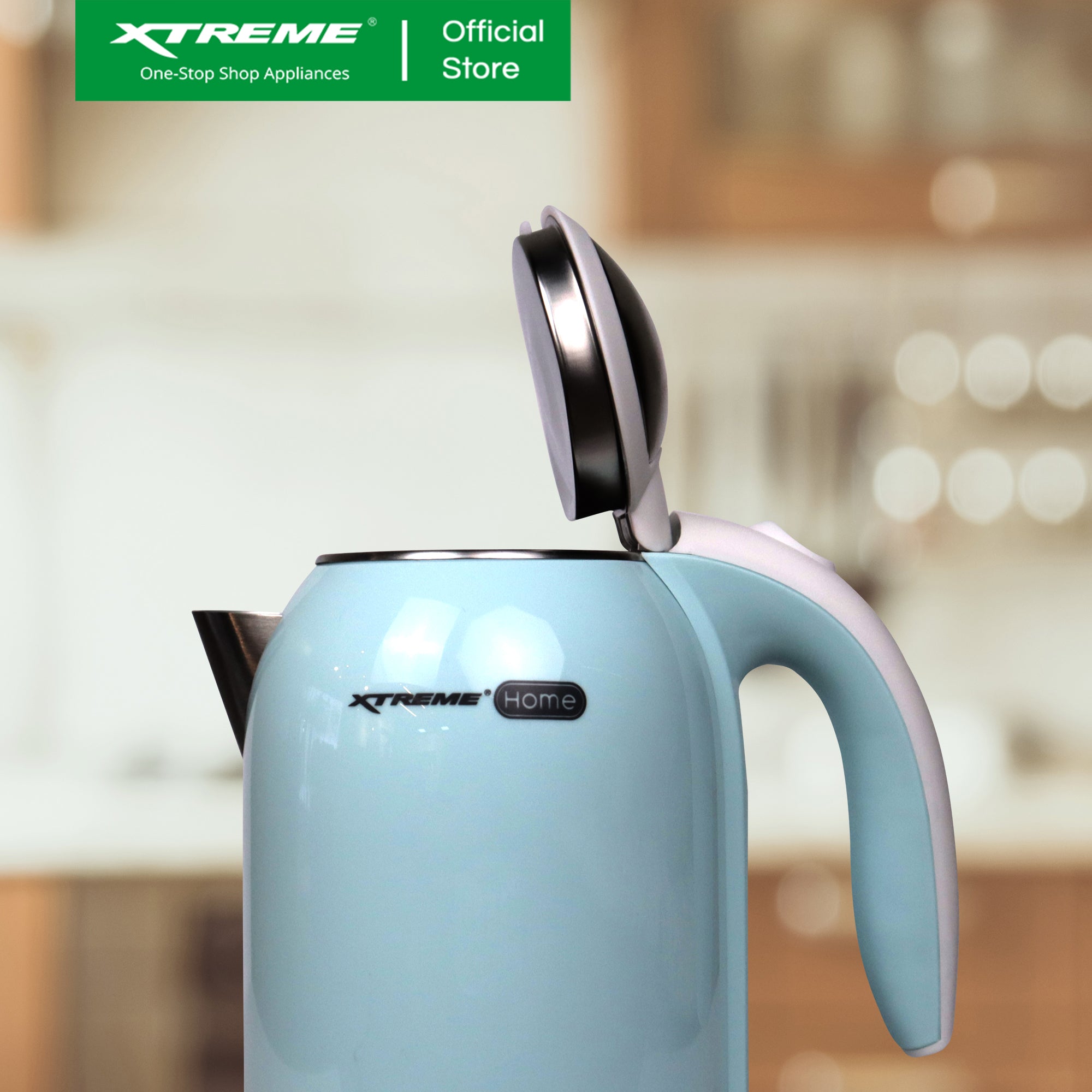 X-SERIES 1.7L Electric Kettle Cordless with Automatic Power-off (Blue) | XH-KT-DWOPH17BLUEX