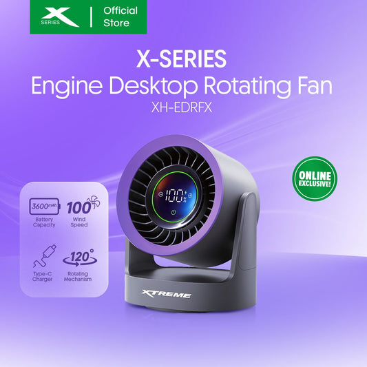 XTREME Home Engine Desktop Rotating Fan (XH-EDRF)