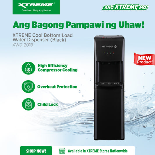 XTREME COOL Bottom Load Water Dispenser [Black] (XWD201B)