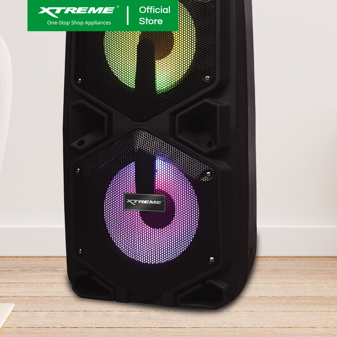XTREME 350W One Way Portable Speaker System USB Micro SD FM Mic Input Guitar Inpu | XBLAST-10GT