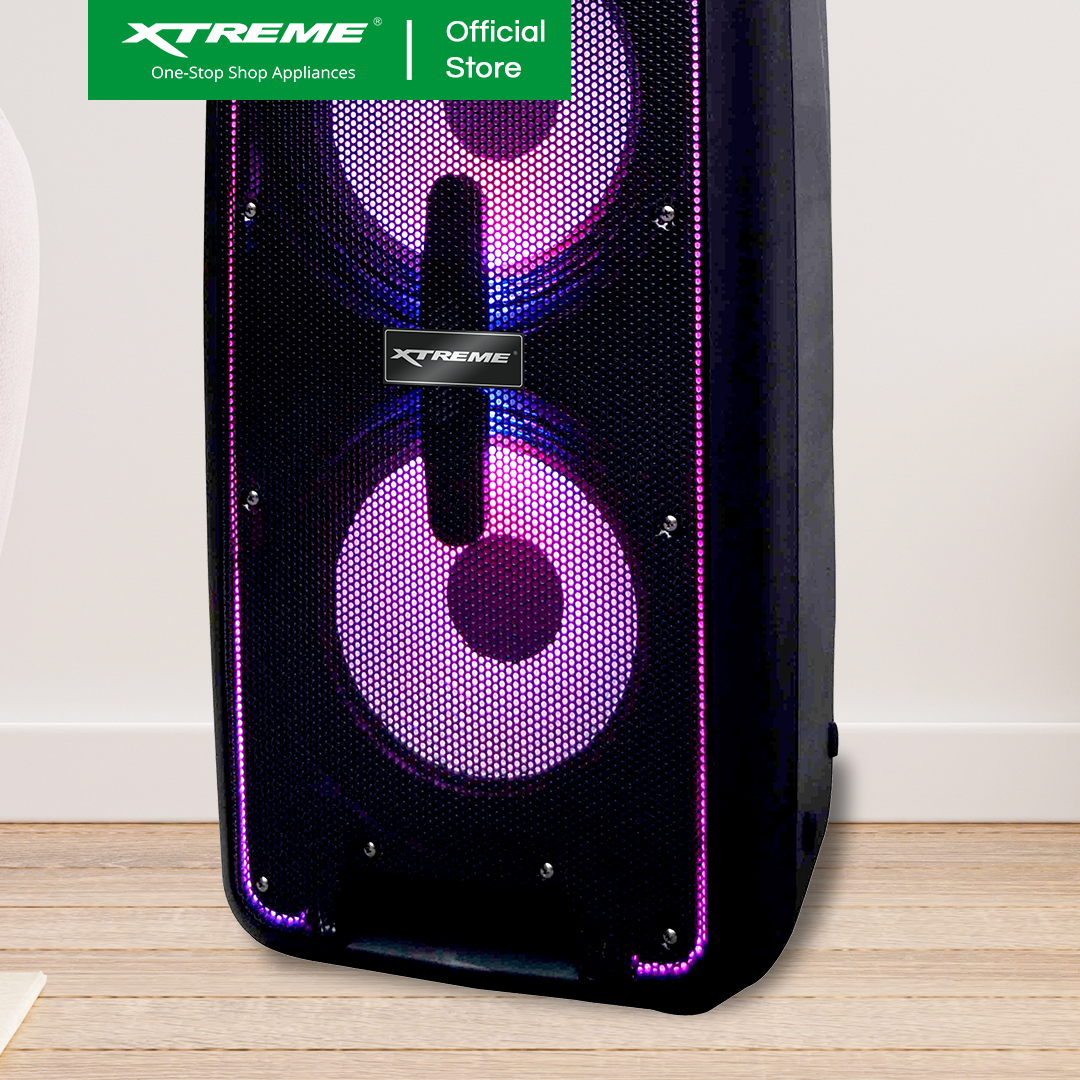 XTREME 350W Portable Speaker System USB Micro SD FM Radio Mic Input Guitar Input | XBLAST-10TR