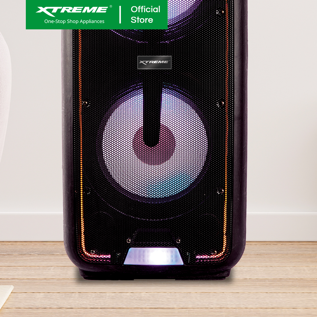 XTREME 450W 1 Way Portable Speaker System USB Micro SD FM Radio Mic & Guitar Input | XBLAST-12TR
