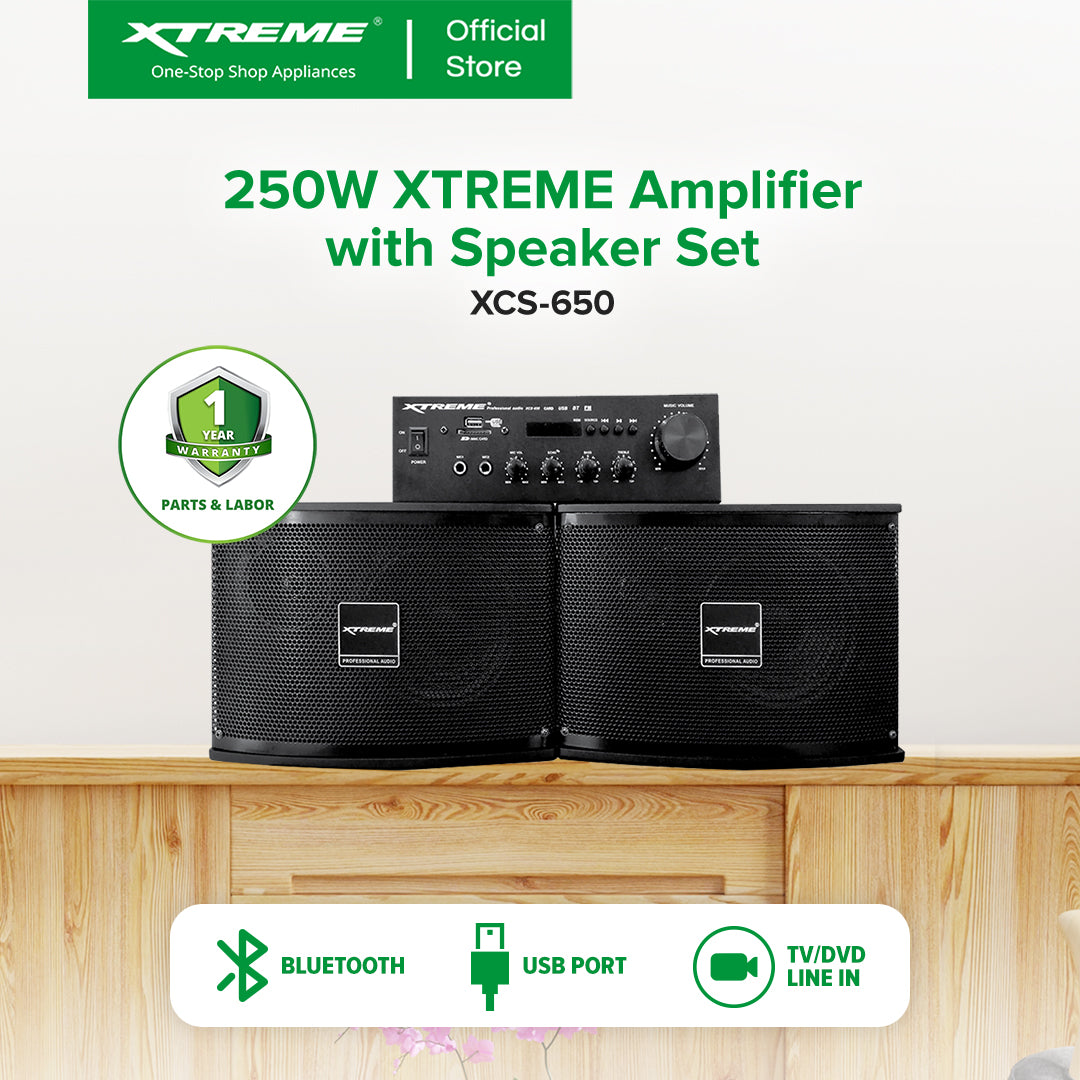 250W XTREME Amplifier With Speaker Set | XCS-650