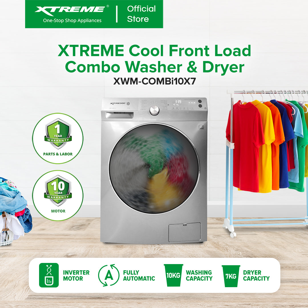 XTREME COOL Front Load Fully Automatic Washing Machine (XWM-COMBi10x7)