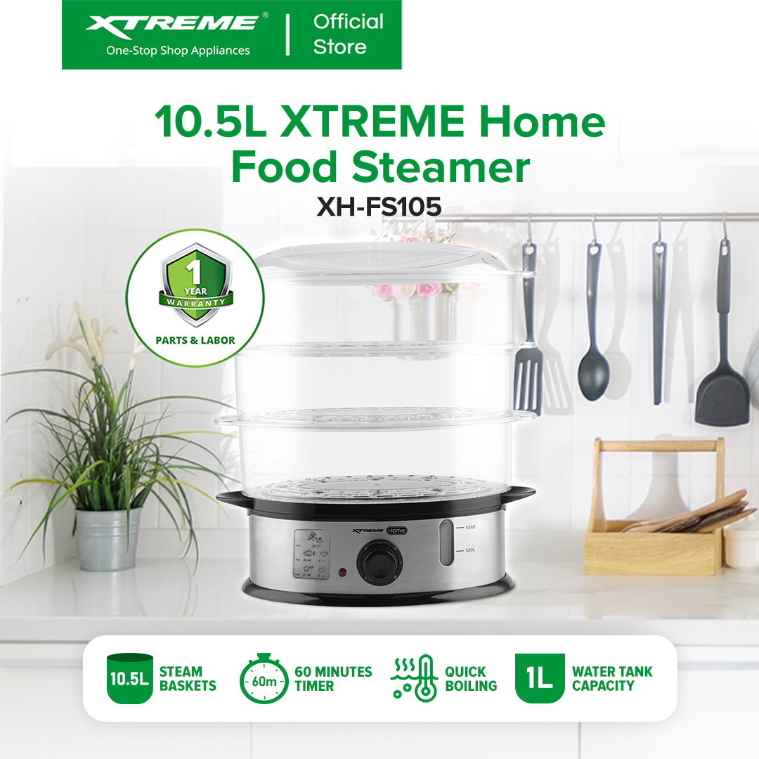 XTREME HOME 10.5L Food Steamer | XH-FS105
