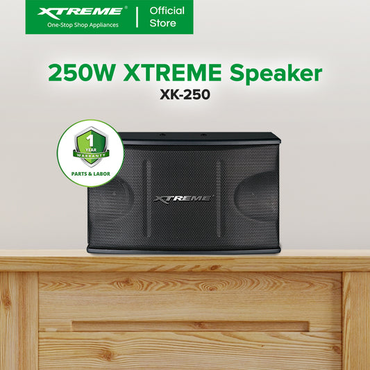 XTREME 250W Speaker 50kHz-20kHz-FR 8 Impedance 90dB-Sensitivity 3”x2-Treble 8"-Woofer | XK-250