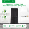 XTREME COOL 16.5 CUFT. French Door Inverter Refrigerator No Frost (Black) | XCOOL-DD256NFFDi