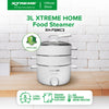 XTREME HOME 3L Food Steamer Dual Temperature Control Protection with Two Ties Steame | XH-FSMC3