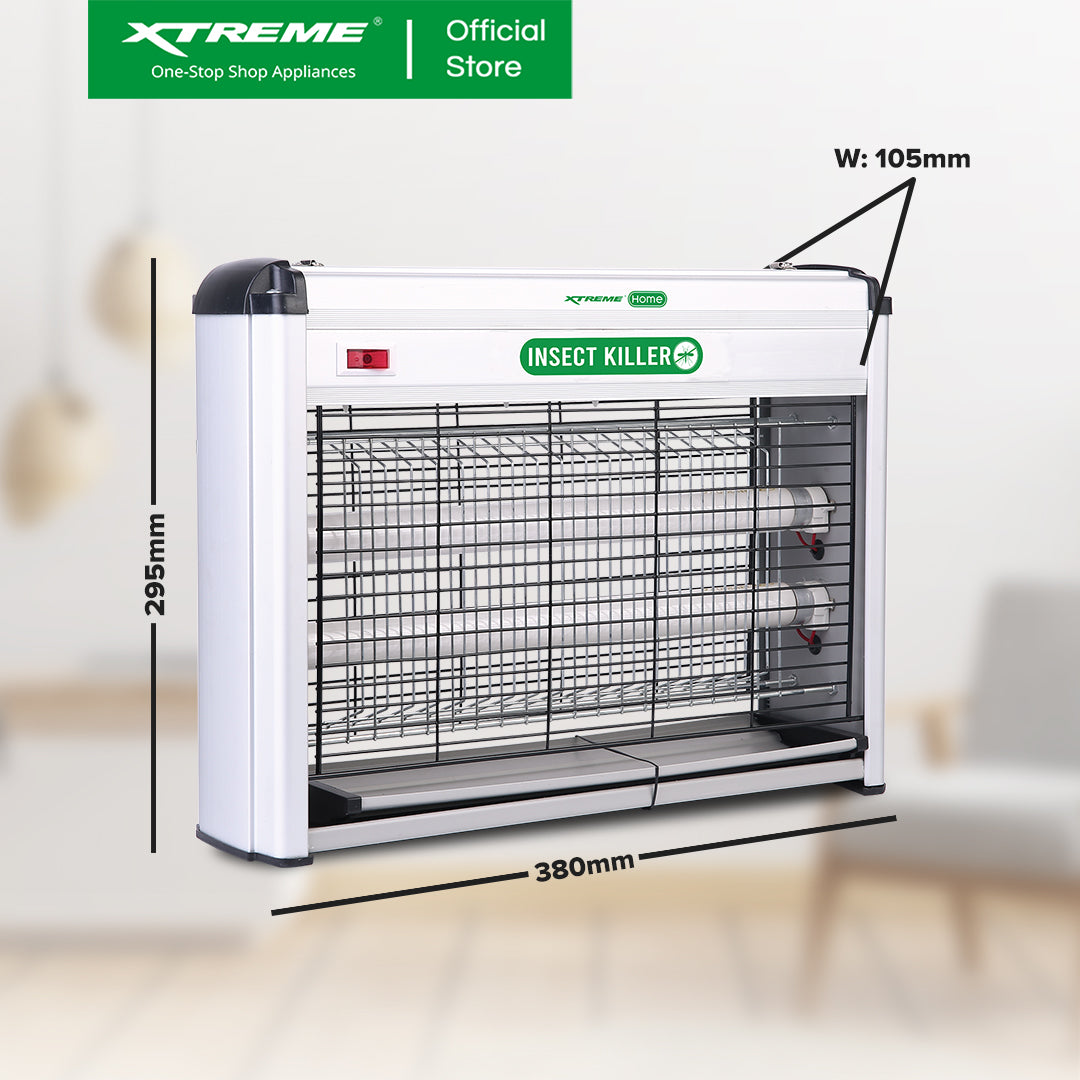 XTREME HOME 20W Electric Insect Killer Portable Chemical Free Insulating Resistance w Lamp | XH-IK50