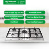 XTREME HOME Five Burner Stainless Steel Gas Hob | XH-GH-SS5BH