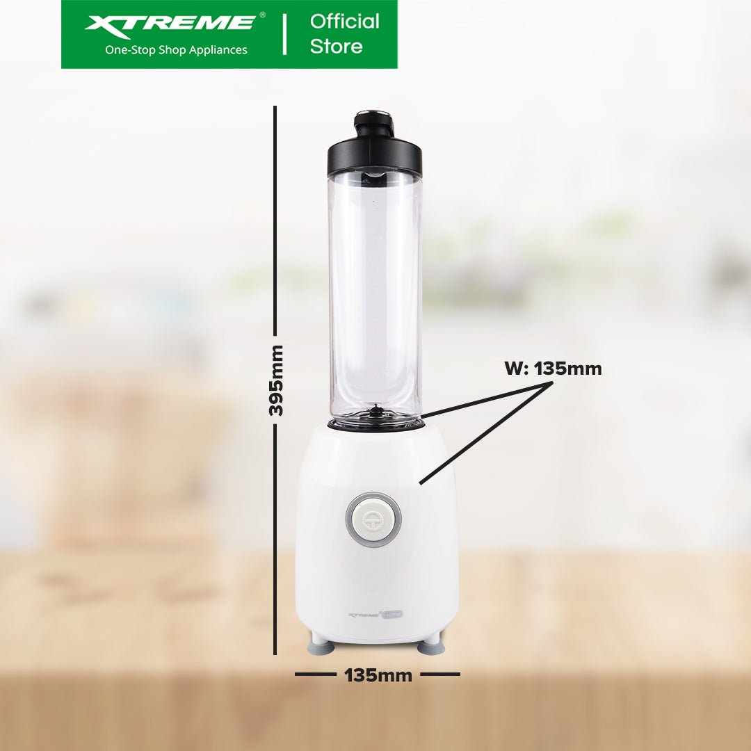 XTREME HOME 600ML Personal Blender BPA-Free Anti-Slip Mat Interlock Protection Travel Lid | XH-BL600