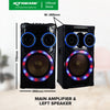 XTREME 550Wx2 Amplified Speaker Bluetooth FM USB SD Card Reader LED Display w/ Remote | PH-12DJ