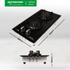 Load image into Gallery viewer, XTREME HOME Double Burner Tempered Glass Gas Hob | XH-GH-TG2BV